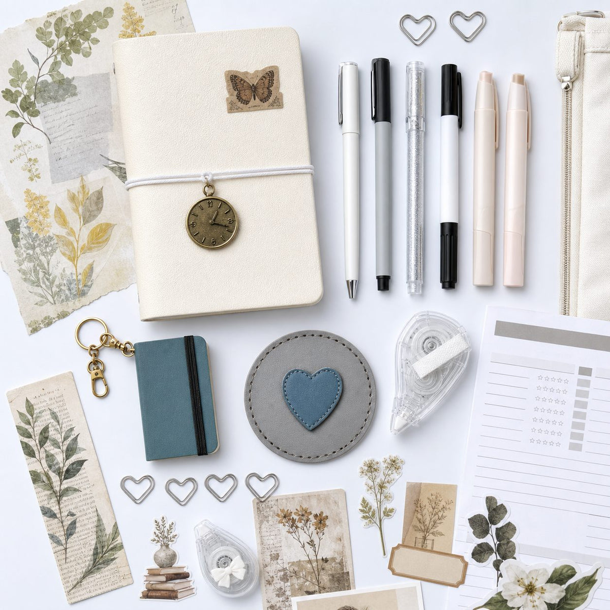 Travel Journal Bookish Bundle WHITE