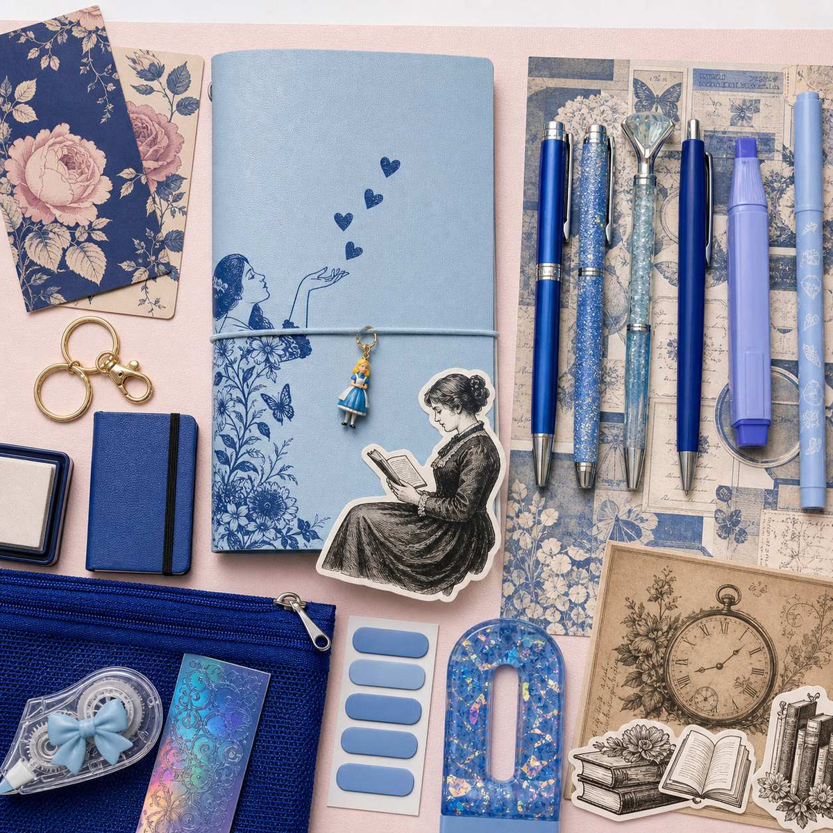 Vintage Blue Bookish Bundle
