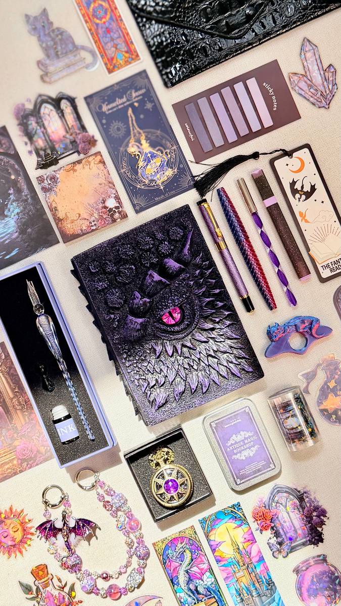 Purple Shadow Eye Dragon Bookish Bundle