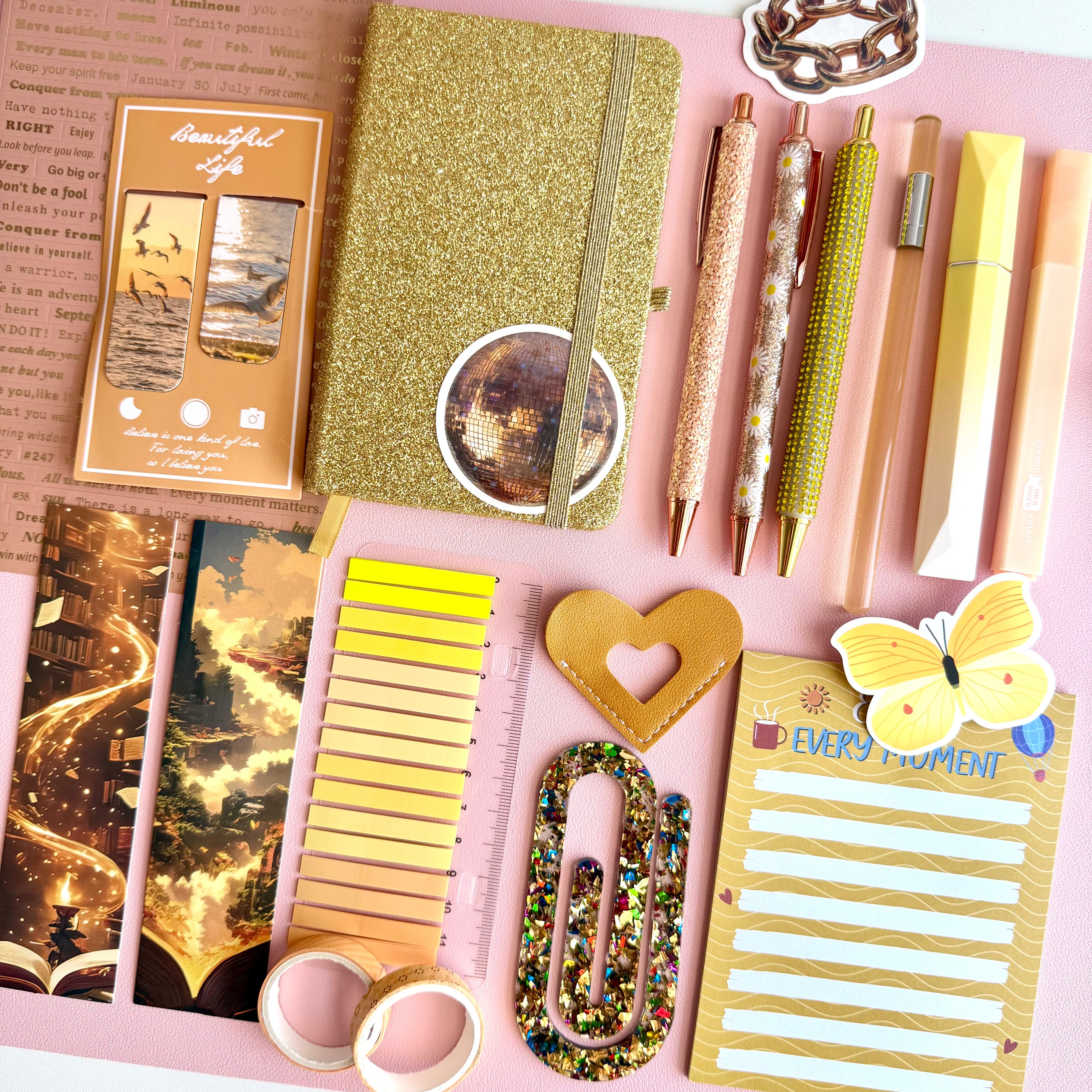 ✨ Sparkle Gold Bookish Bundle