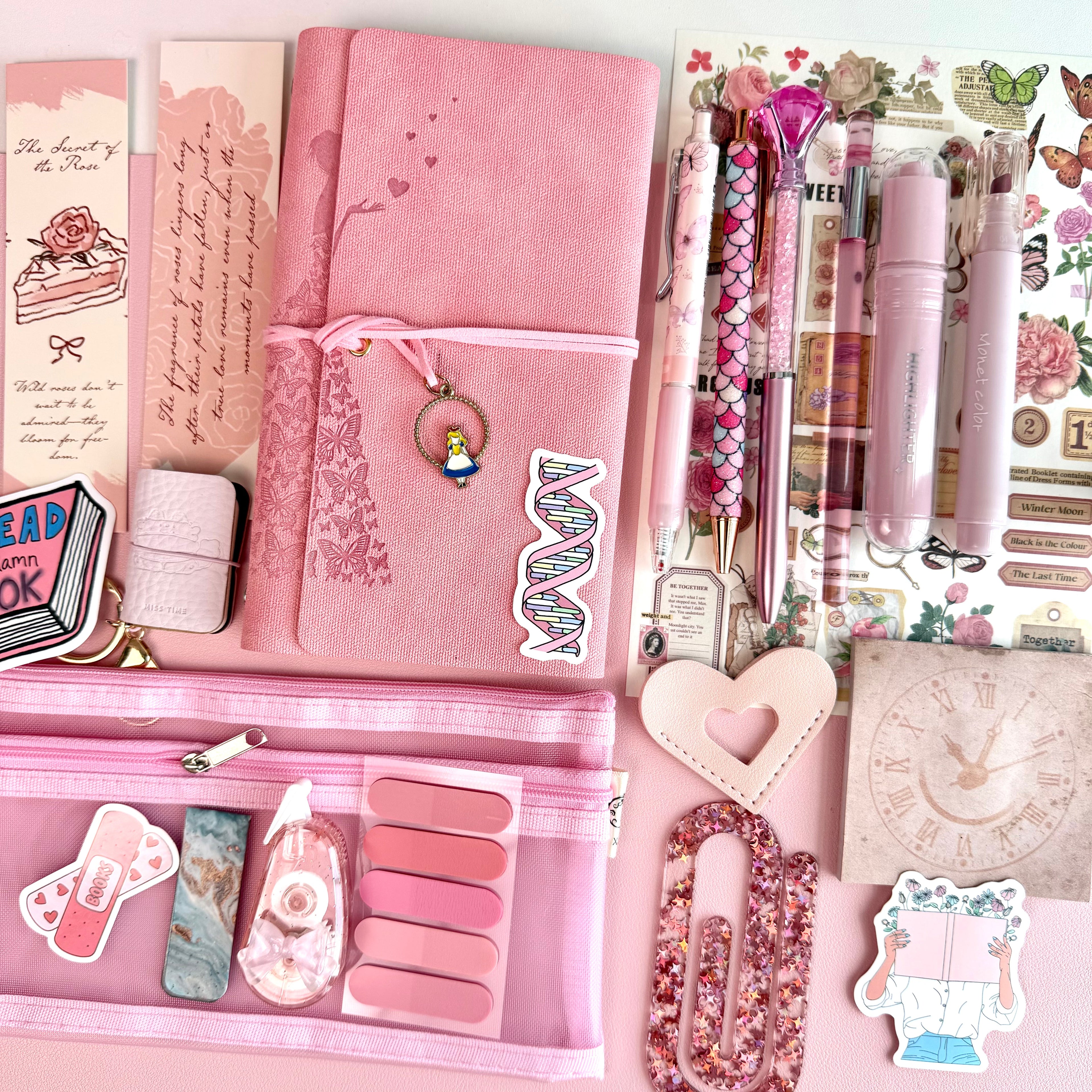 Vintage Pink Bookish Bundle